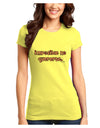 Imposible No Quererte Juniors T-Shirt by TooLoud-Womens Juniors T-Shirt-TooLoud-Yellow-Juniors Fitted X-Small-Davson Sales