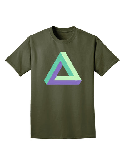 Impossible Triangle Loop Adult Dark T-Shirt-Mens T-Shirt-TooLoud-Military-Green-Small-Davson Sales