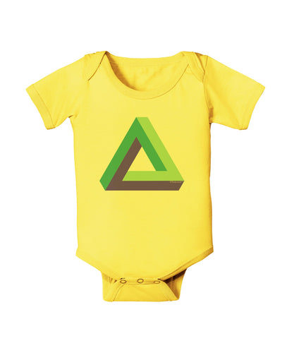 Impossible Triangle Loop Baby Romper Bodysuit-Baby Romper-TooLoud-Yellow-06-Months-Davson Sales