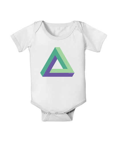 Impossible Triangle Loop Baby Romper Bodysuit-Baby Romper-TooLoud-White-06-Months-Davson Sales