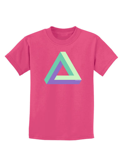 Impossible Triangle Loop Childrens Dark T-Shirt-Childrens T-Shirt-TooLoud-Sangria-X-Small-Davson Sales