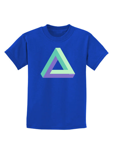 Impossible Triangle Loop Childrens Dark T-Shirt-Childrens T-Shirt-TooLoud-Royal-Blue-X-Small-Davson Sales