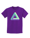 Impossible Triangle Loop Childrens Dark T-Shirt-Childrens T-Shirt-TooLoud-Purple-X-Small-Davson Sales