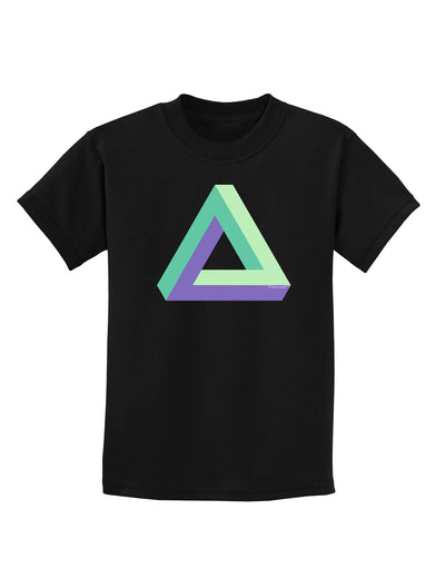 Impossible Triangle Loop Childrens Dark T-Shirt-Childrens T-Shirt-TooLoud-Black-X-Small-Davson Sales