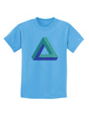 Impossible Triangle Loop Childrens T-Shirt-Childrens T-Shirt-TooLoud-Aquatic-Blue-X-Small-Davson Sales