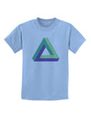 Impossible Triangle Loop Childrens T-Shirt-Childrens T-Shirt-TooLoud-Light-Blue-X-Small-Davson Sales