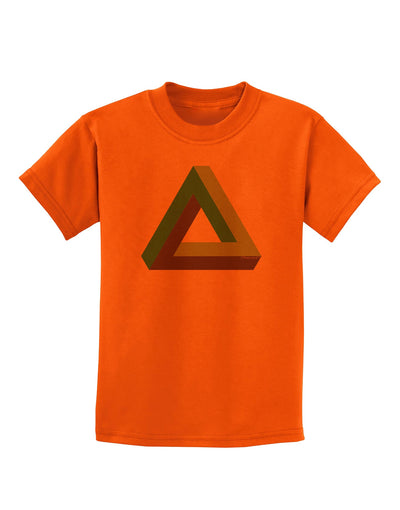 Impossible Triangle Loop Childrens T-Shirt-Childrens T-Shirt-TooLoud-Orange-X-Small-Davson Sales