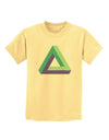 Impossible Triangle Loop Childrens T-Shirt-Childrens T-Shirt-TooLoud-Daffodil-Yellow-X-Small-Davson Sales