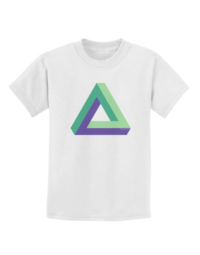 Impossible Triangle Loop Childrens T-Shirt-Childrens T-Shirt-TooLoud-White-X-Small-Davson Sales