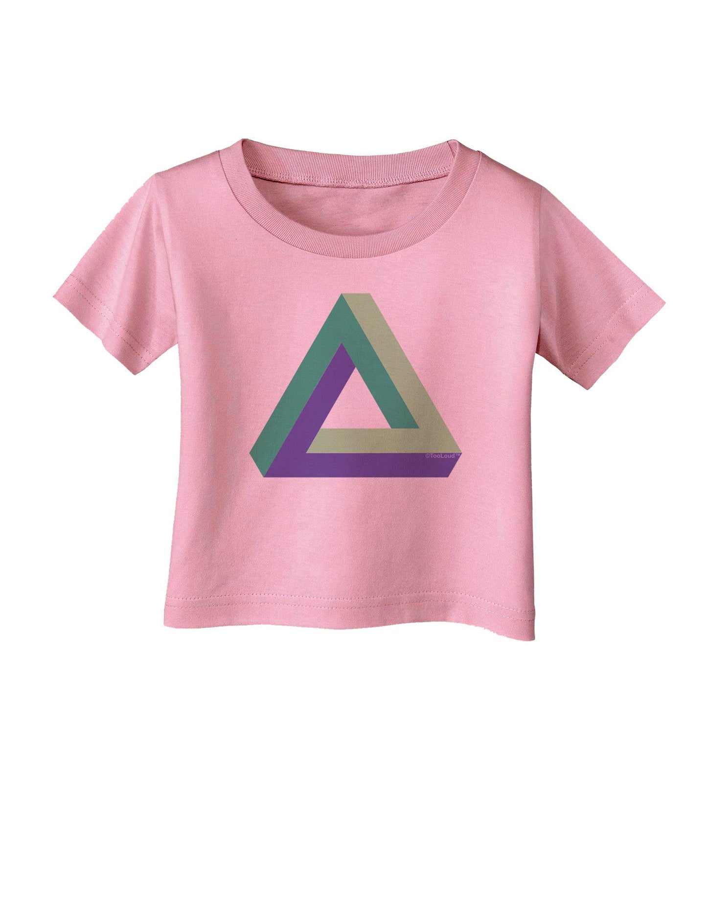 Impossible Triangle Loop Infant T-Shirt-Infant T-Shirt-TooLoud-Candy-Pink-06-Months-Davson Sales