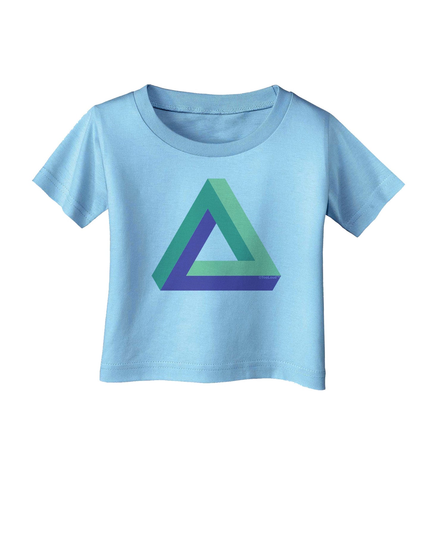 Impossible Triangle Loop Infant T-Shirt-Infant T-Shirt-TooLoud-Aquatic-Blue-06-Months-Davson Sales