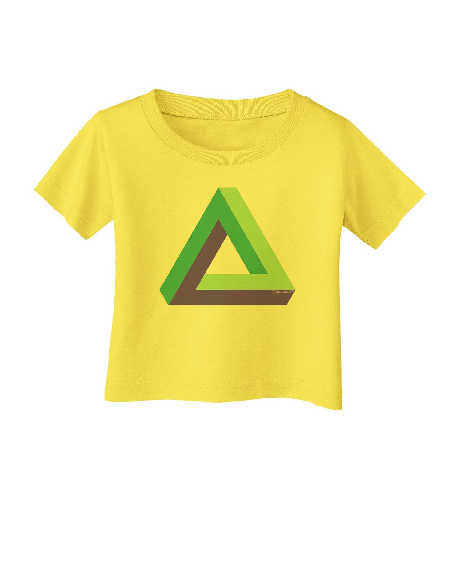 Impossible Triangle Loop Infant T-Shirt-Infant T-Shirt-TooLoud-Yellow-06-Months-Davson Sales