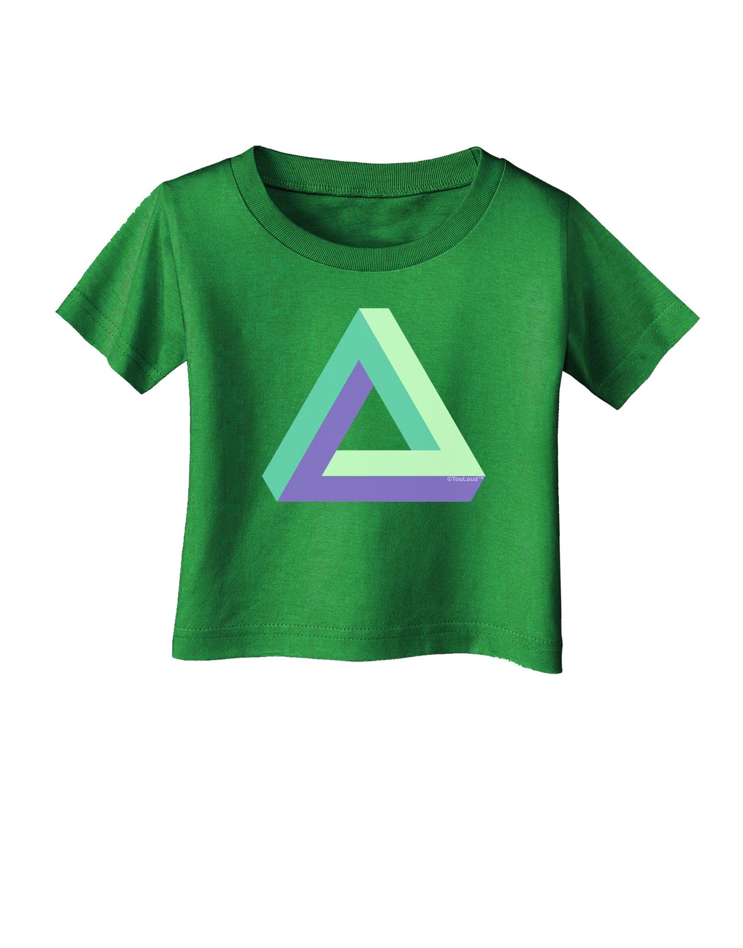 Impossible Triangle Loop Infant T-Shirt Dark-Infant T-Shirt-TooLoud-Clover-Green-06-Months-Davson Sales