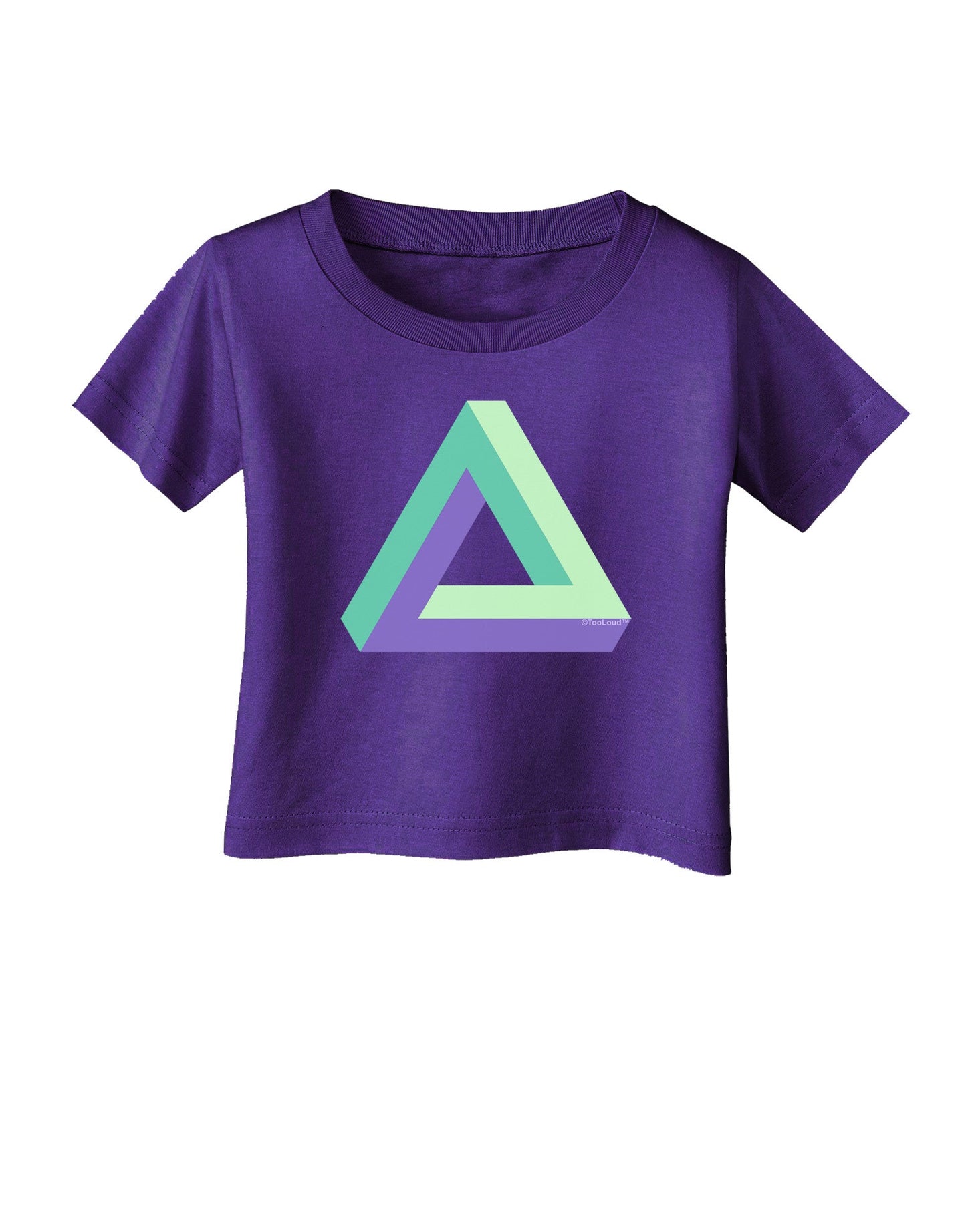 Impossible Triangle Loop Infant T-Shirt Dark-Infant T-Shirt-TooLoud-Purple-06-Months-Davson Sales