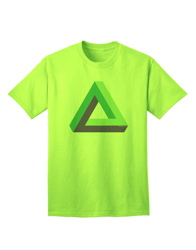 Impossible Triangle Loop - Premium Adult T-Shirt for the Modern Individual-Mens T-shirts-TooLoud-Neon-Green-Small-Davson Sales