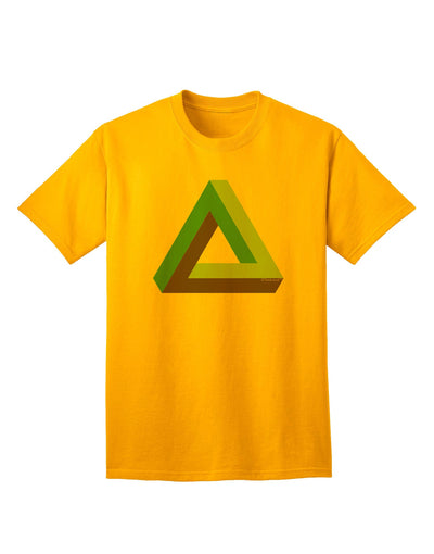 Impossible Triangle Loop - Premium Adult T-Shirt for the Modern Individual-Mens T-shirts-TooLoud-Gold-Small-Davson Sales