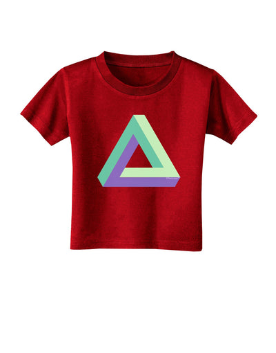 Impossible Triangle Loop Toddler T-Shirt Dark-Toddler T-Shirt-TooLoud-Red-2T-Davson Sales