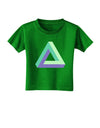 Impossible Triangle Loop Toddler T-Shirt Dark-Toddler T-Shirt-TooLoud-Clover-Green-2T-Davson Sales