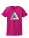 Impossible Triangle Loop Womens Dark T-Shirt-TooLoud-Hot-Pink-Small-Davson Sales