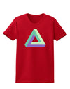 Impossible Triangle Loop Womens Dark T-Shirt-TooLoud-Red-X-Small-Davson Sales