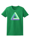 Impossible Triangle Loop Womens Dark T-Shirt-TooLoud-Kelly-Green-X-Small-Davson Sales