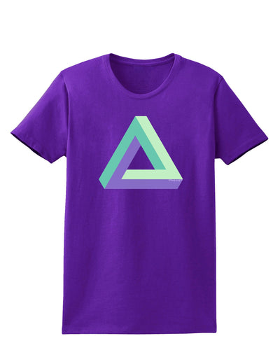 Impossible Triangle Loop Womens Dark T-Shirt-TooLoud-Purple-X-Small-Davson Sales