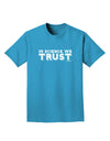 In Science We Trust Text Adult Dark T-Shirt-Mens T-Shirt-TooLoud-Turquoise-Small-Davson Sales