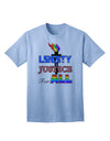 Inclusive Adult T-Shirt Promoting Equality, Liberty, and Justice for All-Mens T-shirts-TooLoud-Light-Blue-Small-Davson Sales