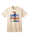 Inclusive Adult T-Shirt Promoting Equality, Liberty, and Justice for All-Mens T-shirts-TooLoud-Natural-Small-Davson Sales