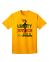 Inclusive Adult T-Shirt Promoting Equality, Liberty, and Justice for All-Mens T-shirts-TooLoud-Gold-Small-Davson Sales