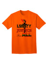 Inclusive Adult T-Shirt Promoting Equality, Liberty, and Justice for All-Mens T-shirts-TooLoud-Orange-Small-Davson Sales