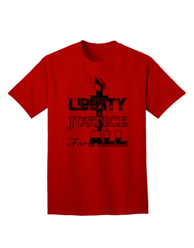 Inclusive Adult T-Shirt Promoting Equality, Liberty, and Justice for All-Mens T-shirts-TooLoud-Red-Small-Davson Sales