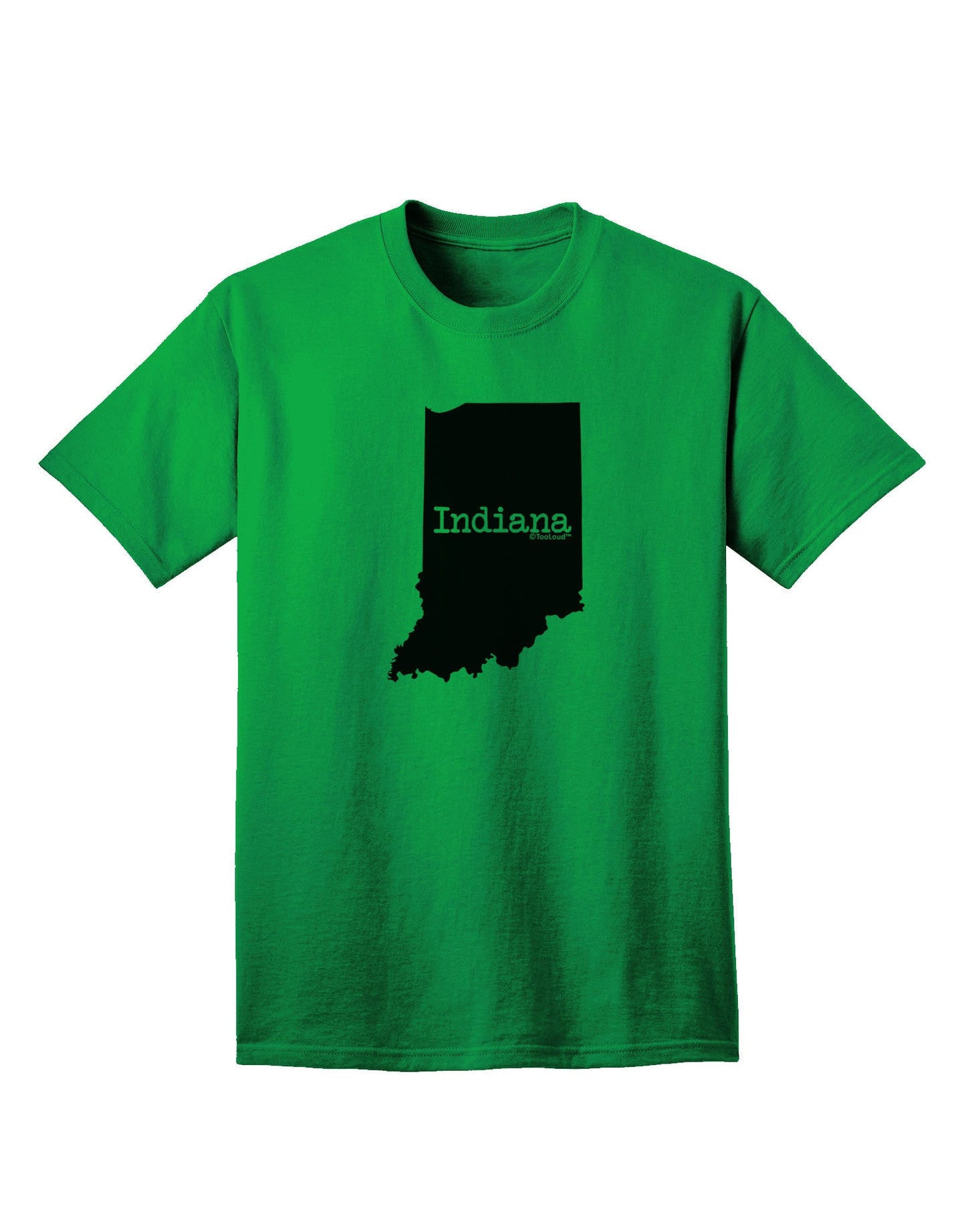 Indiana - Premium United States Shape Adult T-Shirt Collection-Mens T-shirts-TooLoud-Kelly-Green-Small-Davson Sales