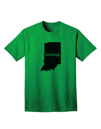 Indiana - Premium United States Shape Adult T-Shirt Collection-Mens T-shirts-TooLoud-Kelly-Green-Small-Davson Sales
