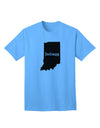 Indiana - Premium United States Shape Adult T-Shirt Collection-Mens T-shirts-TooLoud-Aquatic-Blue-Small-Davson Sales