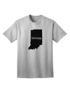 Indiana - Premium United States Shape Adult T-Shirt Collection-Mens T-shirts-TooLoud-AshGray-Small-Davson Sales