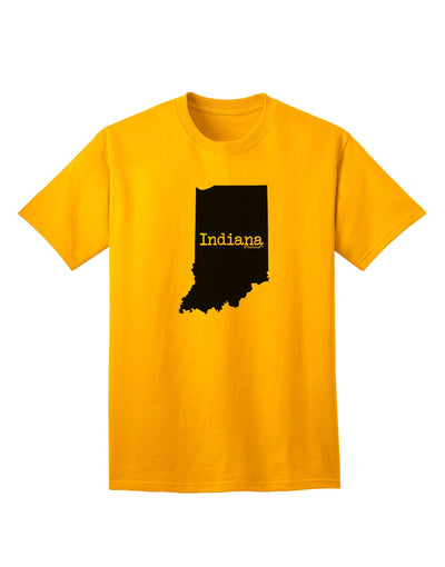Indiana - Premium United States Shape Adult T-Shirt Collection-Mens T-shirts-TooLoud-Gold-Small-Davson Sales