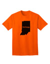 Indiana - Premium United States Shape Adult T-Shirt Collection-Mens T-shirts-TooLoud-Orange-Small-Davson Sales