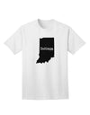 Indiana - Premium United States Shape Adult T-Shirt Collection-Mens T-shirts-TooLoud-White-Small-Davson Sales