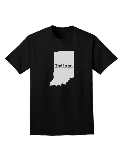 Indiana - United States Shape Adult Dark T-Shirt-Mens T-Shirt-TooLoud-Black-Small-Davson Sales