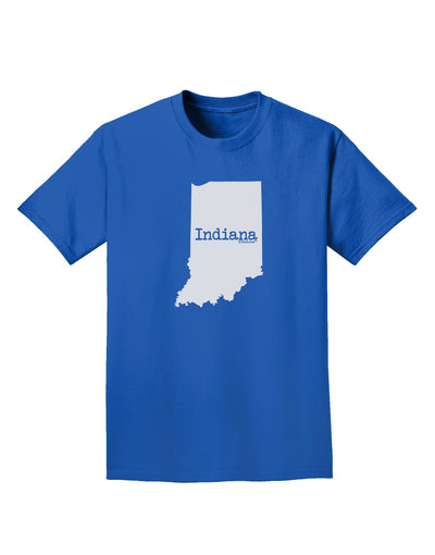 Indiana - United States Shape Adult Dark T-Shirt-Mens T-Shirt-TooLoud-Royal-Blue-Small-Davson Sales