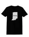 Indiana - United States Shape Womens Dark T-Shirt-TooLoud-Black-X-Small-Davson Sales