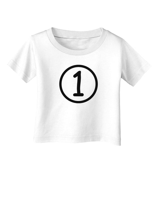 Infant's First Birthday 1 Infant T-Shirt-Infant T-Shirt-TooLoud-White-06-Months-Davson Sales