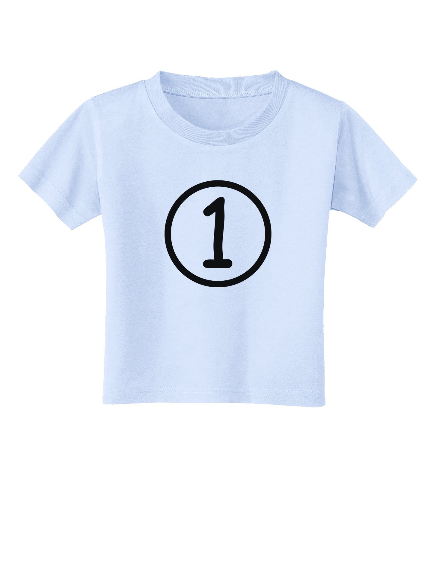 Infant's First Birthday 1 Toddler T-Shirt-Toddler T-Shirt-TooLoud-Light-Blue-2T-Davson Sales
