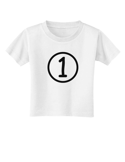 Infant's First Birthday 1 Toddler T-Shirt-Toddler T-Shirt-TooLoud-White-2T-Davson Sales