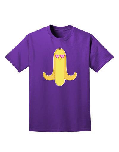 Infatuated Banana - Heart Eyes Adult Dark T-Shirt by TooLoud-Mens T-Shirt-TooLoud-Purple-Small-Davson Sales