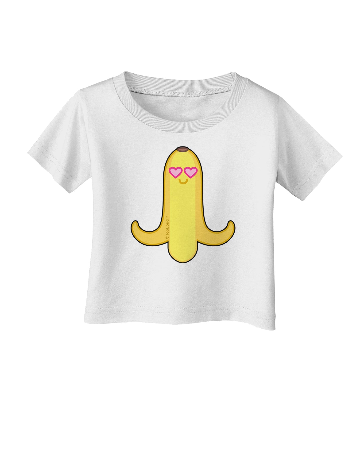 Infatuated Banana - Heart Eyes Infant T-Shirt by TooLoud-Infant T-Shirt-TooLoud-White-06-Months-Davson Sales