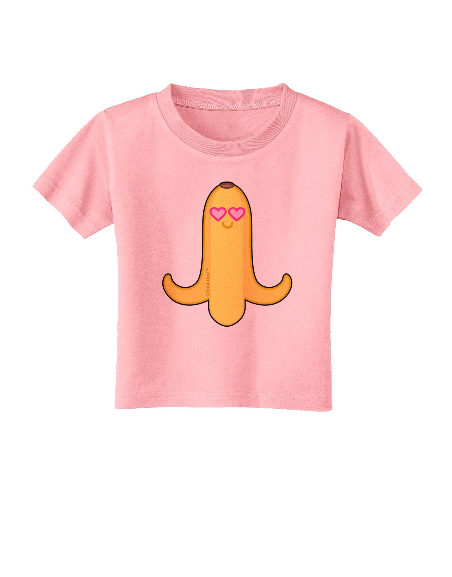 Infatuated Banana - Heart Eyes Toddler T-Shirt by TooLoud-Toddler T-Shirt-TooLoud-Candy-Pink-2T-Davson Sales