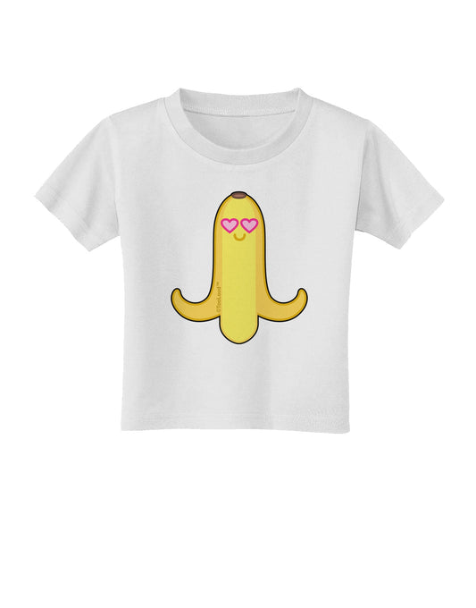 Infatuated Banana - Heart Eyes Toddler T-Shirt by TooLoud-Toddler T-Shirt-TooLoud-White-2T-Davson Sales