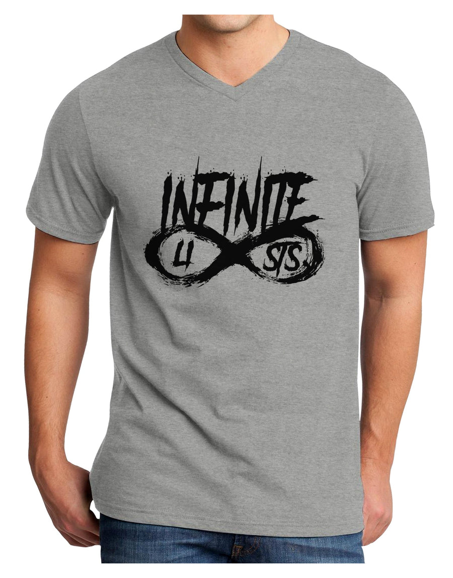 Infinite Lists Adult V-Neck T-shirt by TooLoud-TooLoud-White-Small-Davson Sales